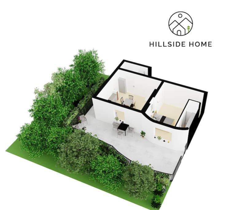 Cozy Hillside Home In Budapest With Patio Eksteriør billede
